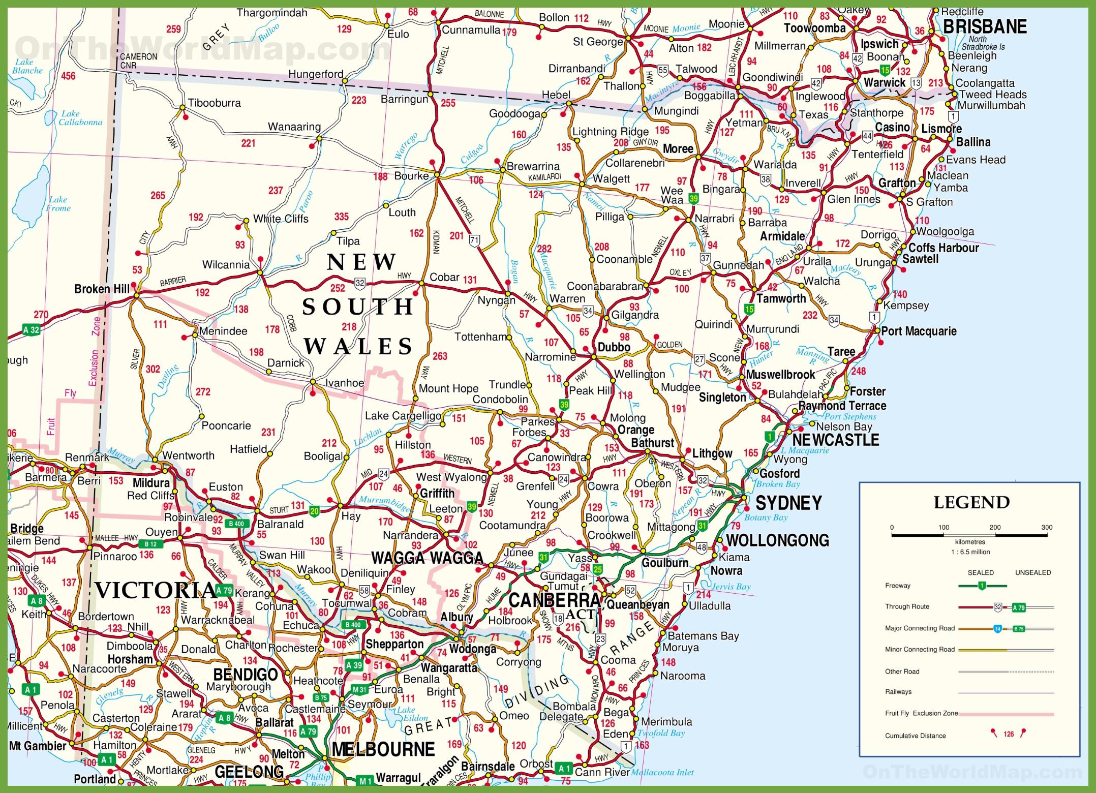 new south wales map pdf