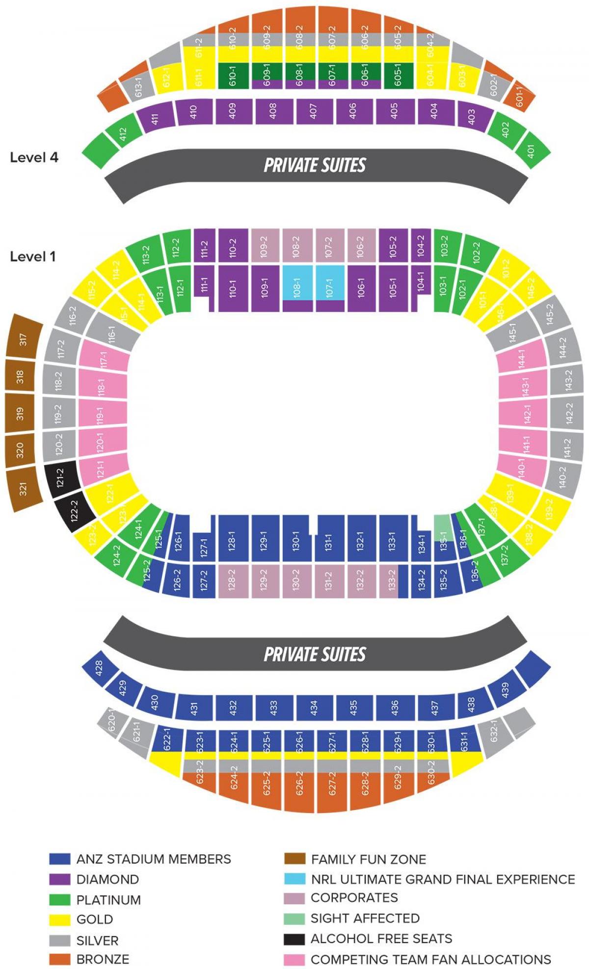 anz seating map