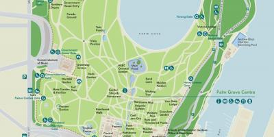 Royal botanic gardens map - Sydney botanical gardens map (Australia)