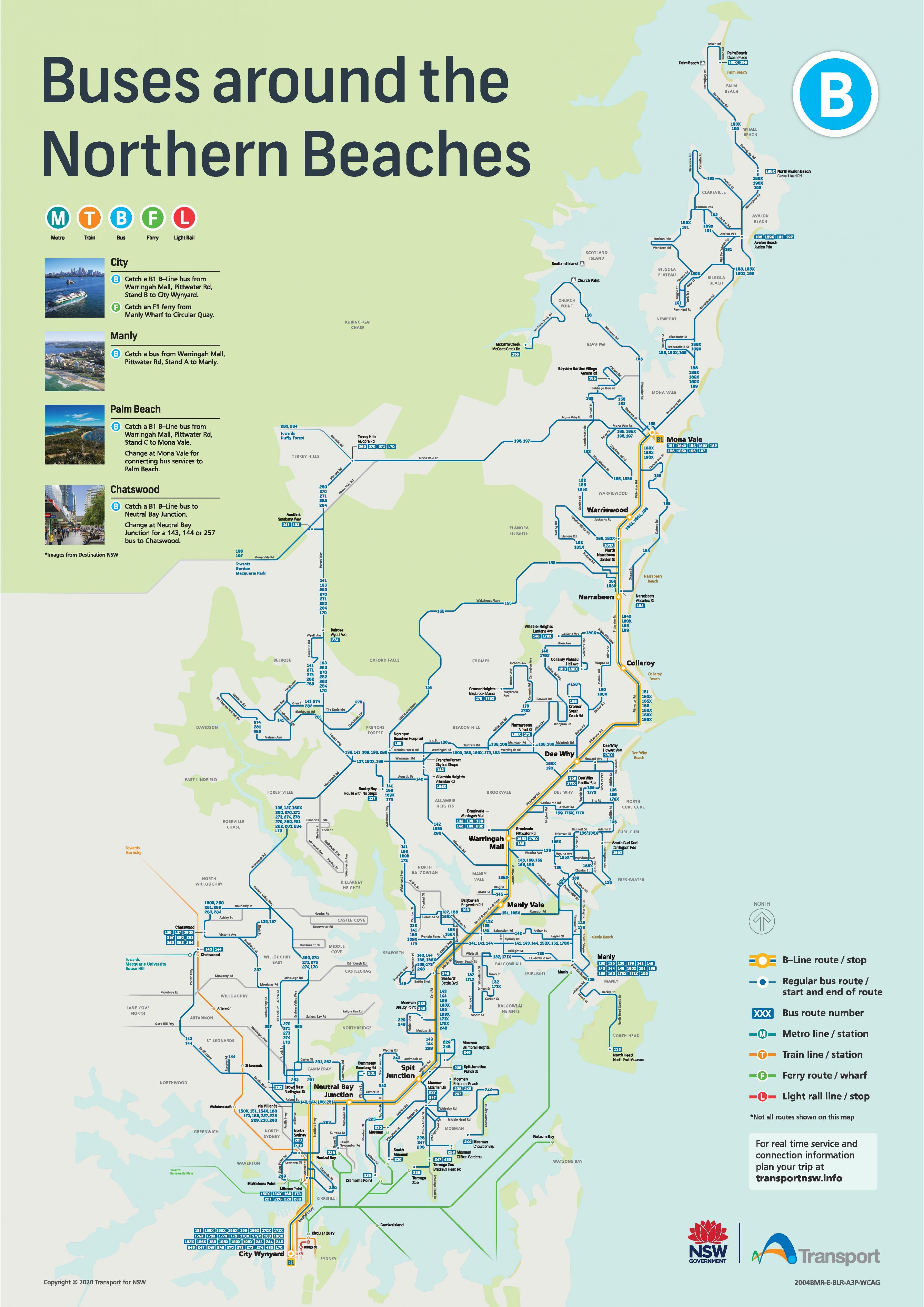 sydney bus tour map