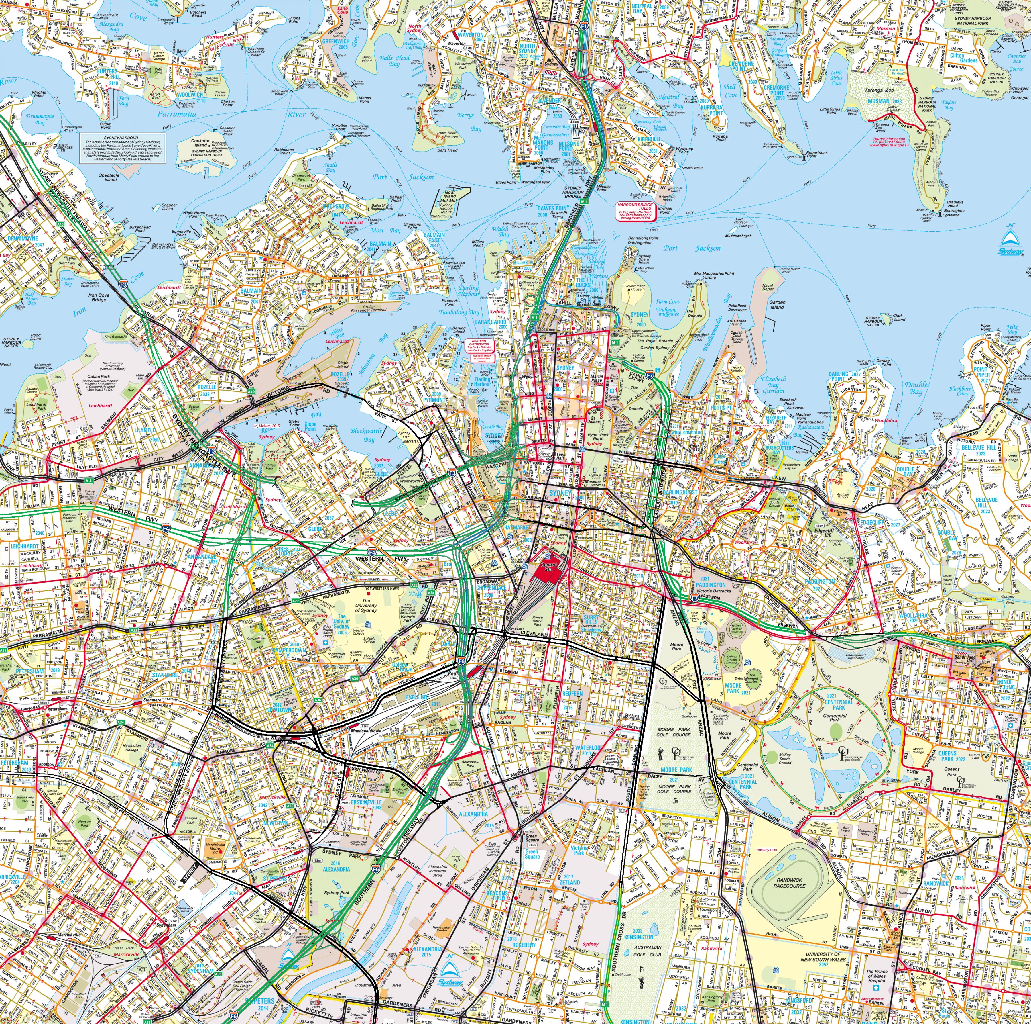 Map Of Sydney City Centre