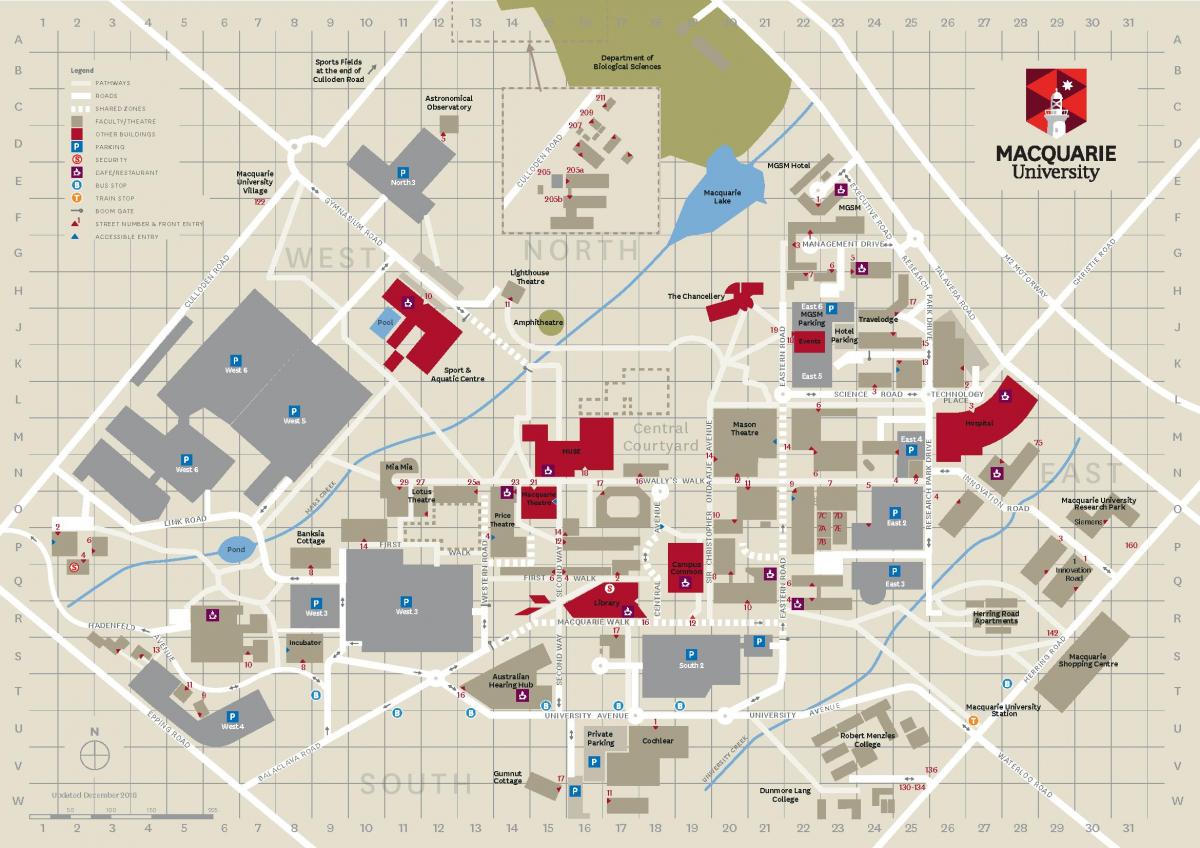 macquarie university campus map
