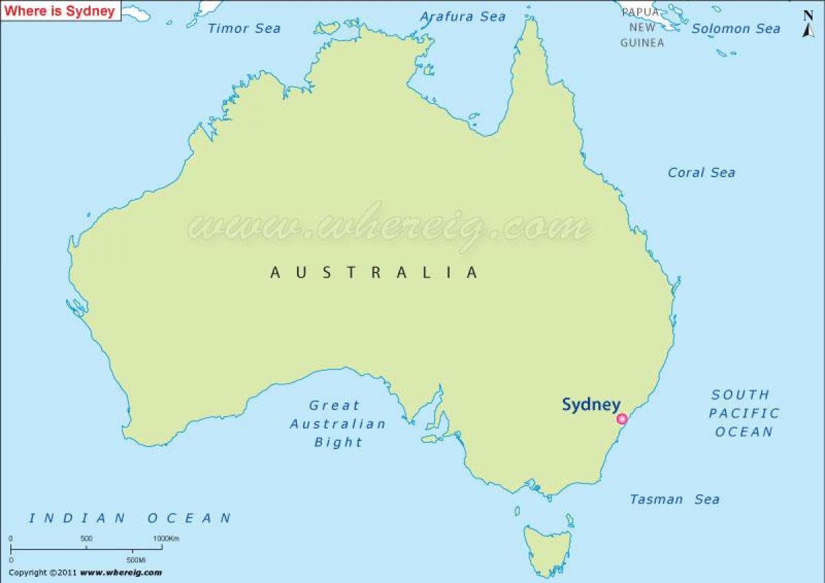 Map of sydney australia - Australia map sydney (Australia)