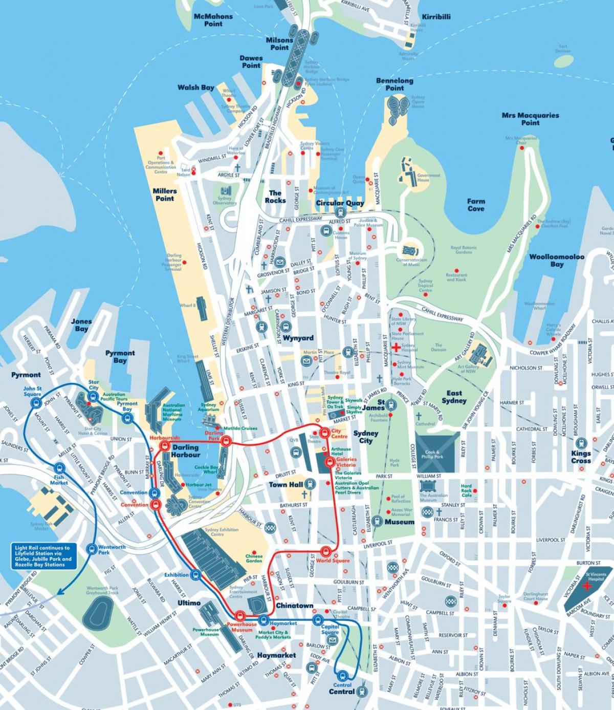 Map Of Sydney Cbd 