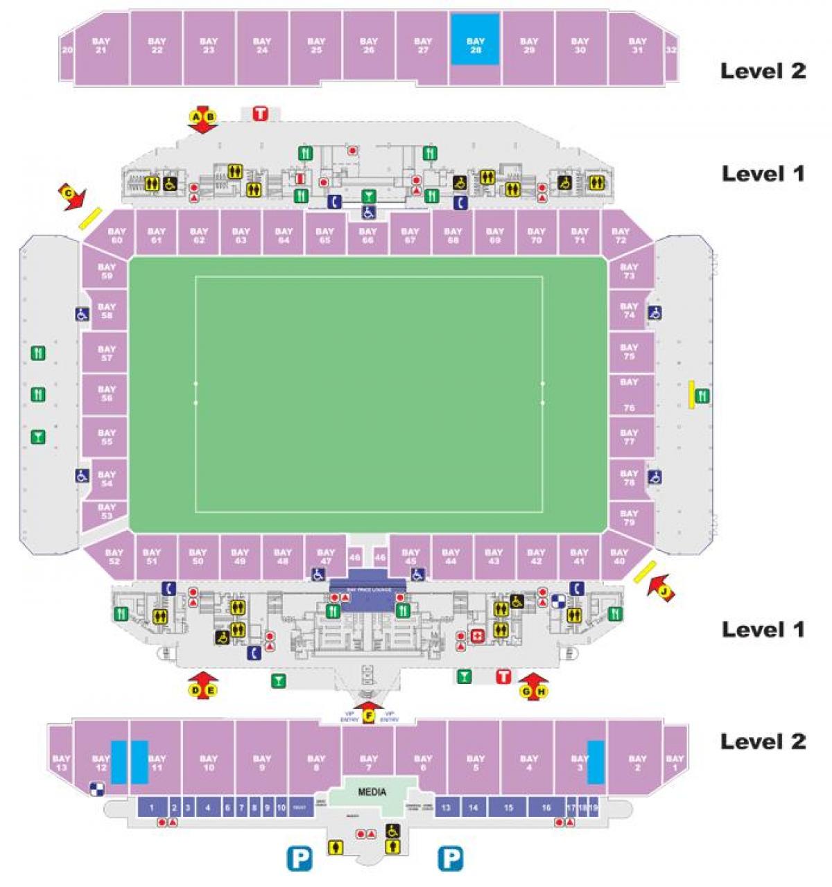 Parramatta Stadium map