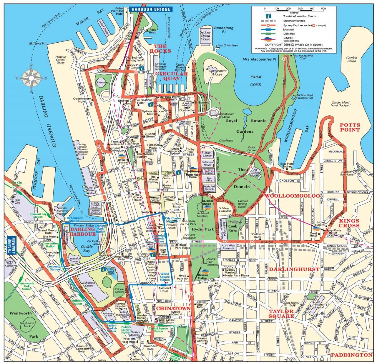 map of cbd sydney