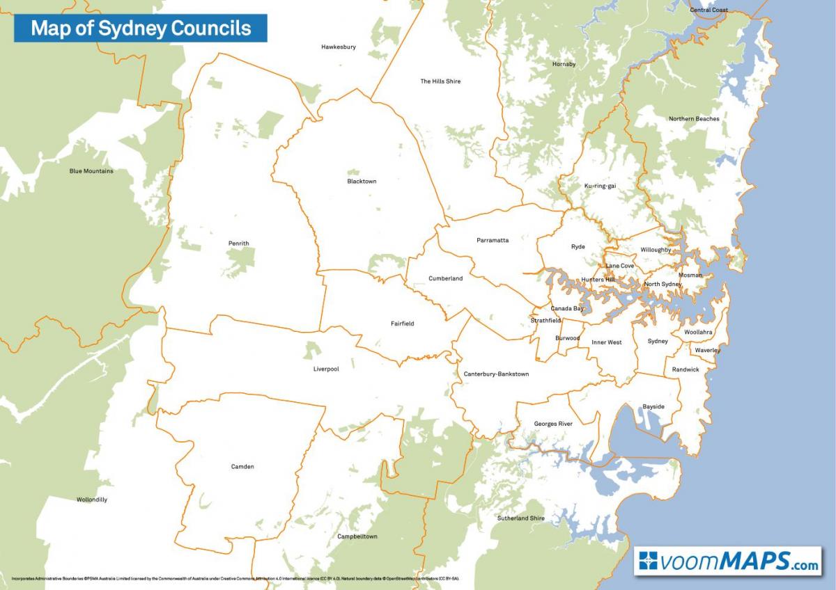 map of sydney councils
