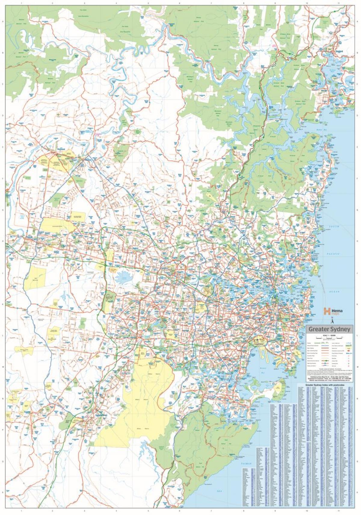 map of sydney regions