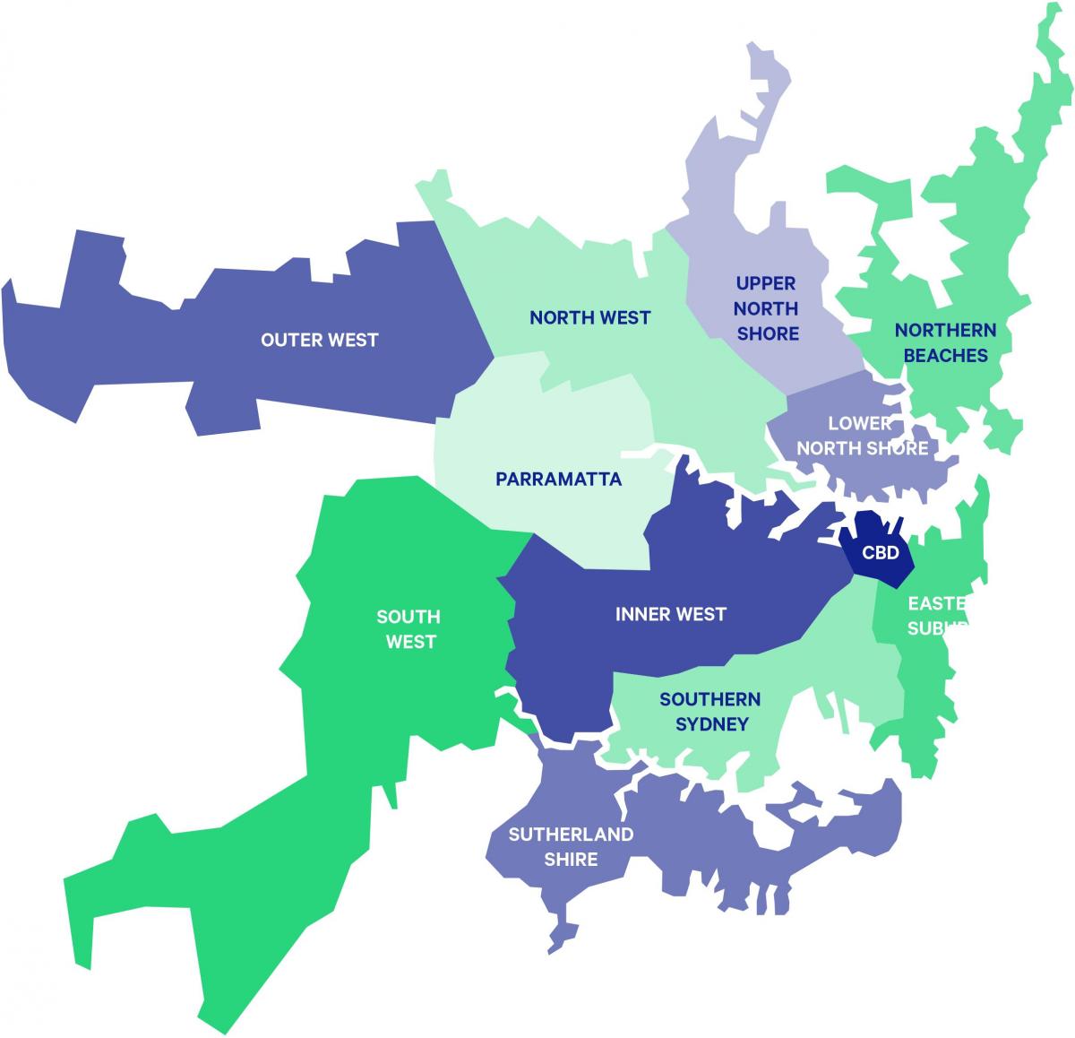 sydney suburb map