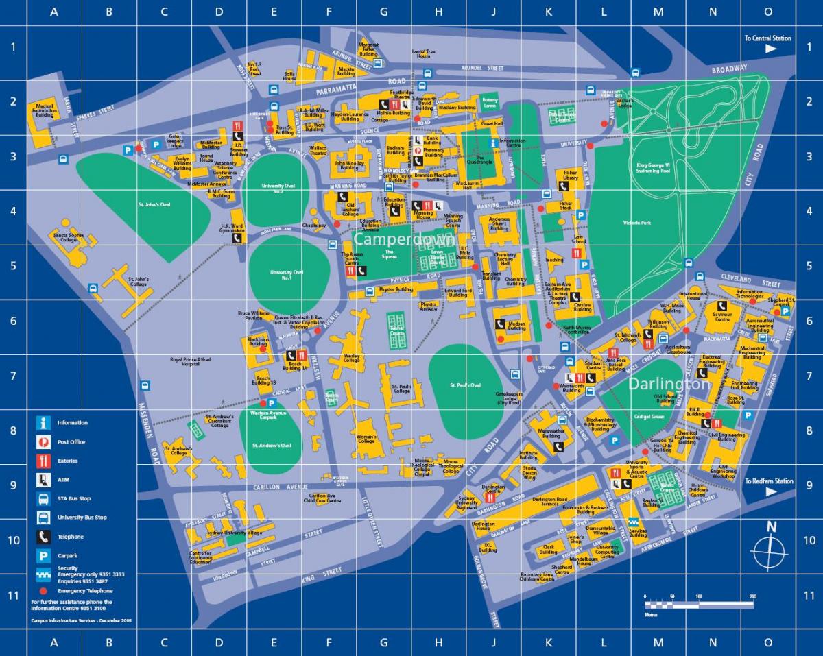 usyd campus map