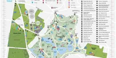 Map of centennial park sydney