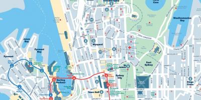 Map of sydney cbd - Cbd sydney map (Australia)