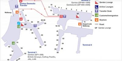 Map of sydney airport