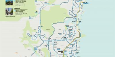 Sydney bus route map