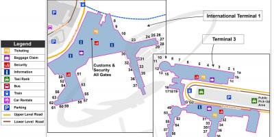 Sydney domestic airport pickup map