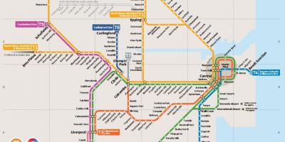 Map of metro northwest sydney