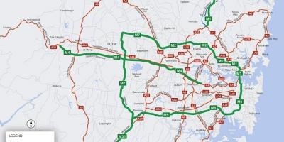 Map of sydney toll roads