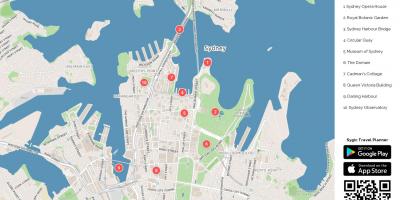 Sydney walking tour map